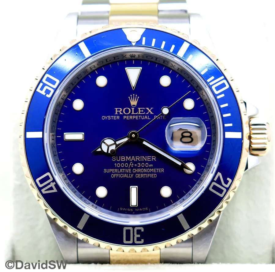 Rolex Submariner Date 16613LB 40mm 18K/SS Blue 2