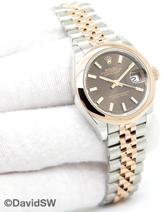 Rolex Lady-Datejust 279161 28mm 18K/SS Chocolate