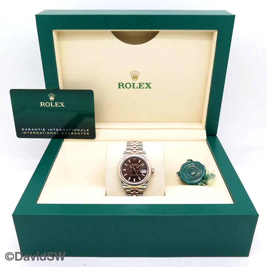 Rolex Lady-Datejust 279161 28mm 18K/SS Chocolate 1