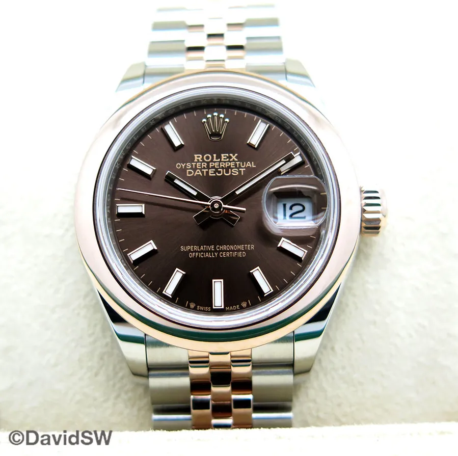 Rolex Lady-Datejust 279161 28mm 18K/SS Chocolate 2