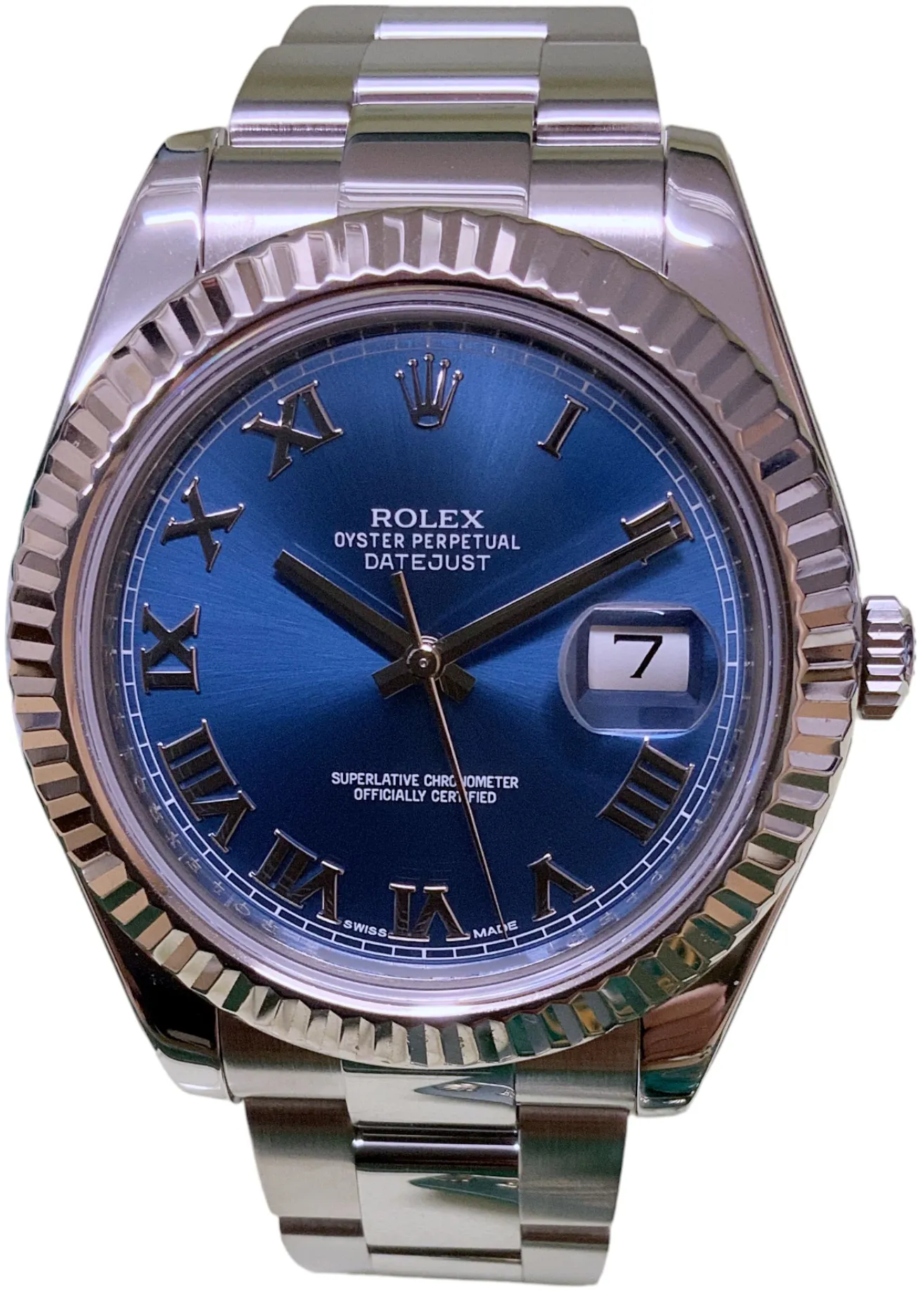 Rolex Datejust II 116334 41mm White gold and Stainless steel Blue