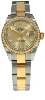 Rolex Lady-Datejust 279383RBR Yellow gold and Stainless steel Champagne