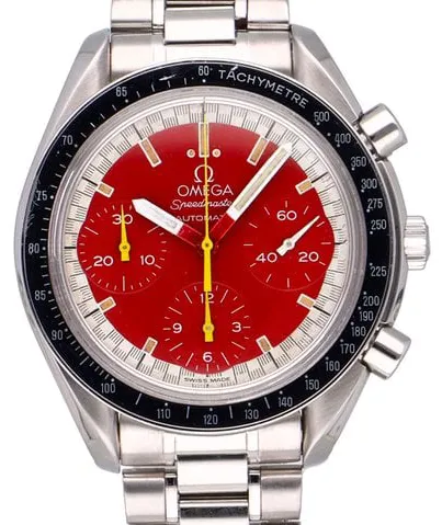 Omega Speedmaster Reduced 3810.61.41 39mm Stainless steel Red