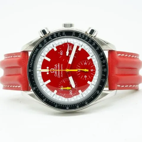 Omega Speedmaster Reduced 3810.61.41 39mm Stainless steel Red