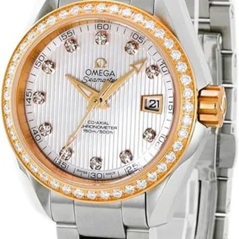 Omega Aqua Terra 231.25.30.20.55.003 Yellow gold and Stainless steel White