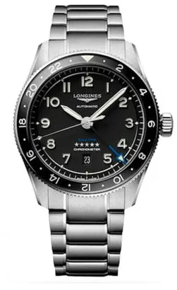 Longines Spirit L3.812.4.53.6 42mm Stainless steel Black