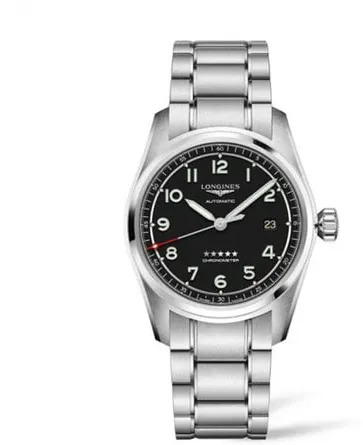 Longines Spirit L3.810.4.53.6 40mm Stainless steel Black