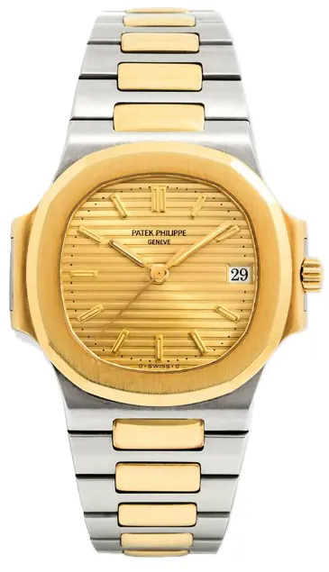 Patek Philippe Nautilus 3800J 37mm Yellow gold and Stainless steel Champagne