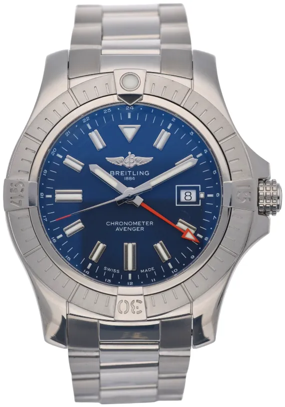 Breitling Avenger A32395 45mm Stainless steel Blue Baton