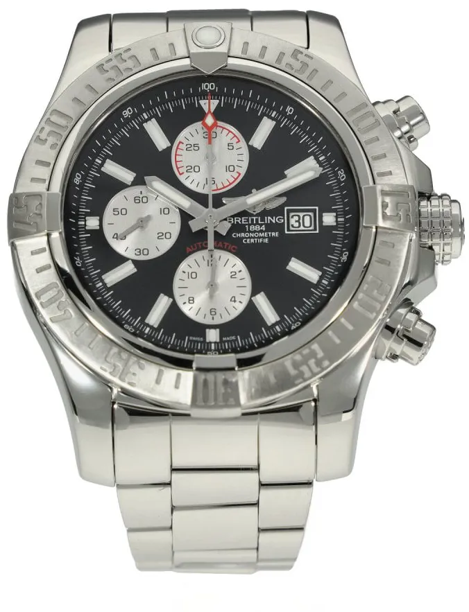 Breitling Avenger A13371 48mm Stainless steel Black Baton