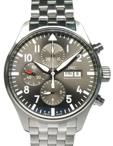 IWC Pilot Spitfire Chronograph IW377719 43mm Steel Grey