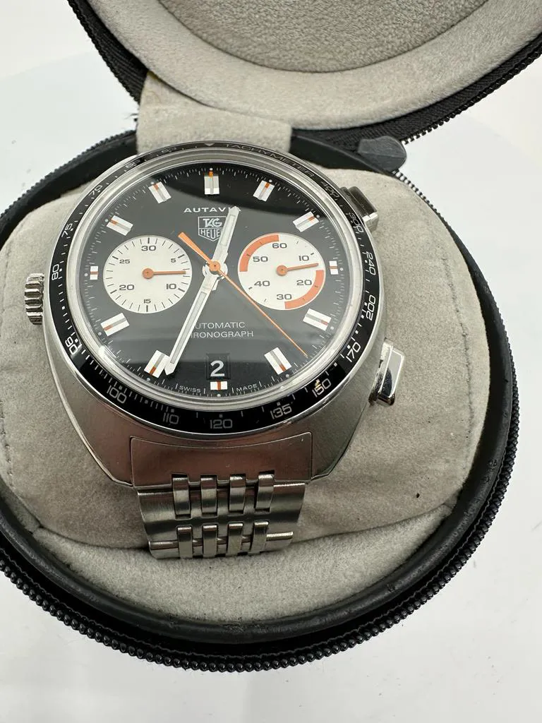 TAG Heuer Autavia CY2111 42mm Stainless steel Black 3