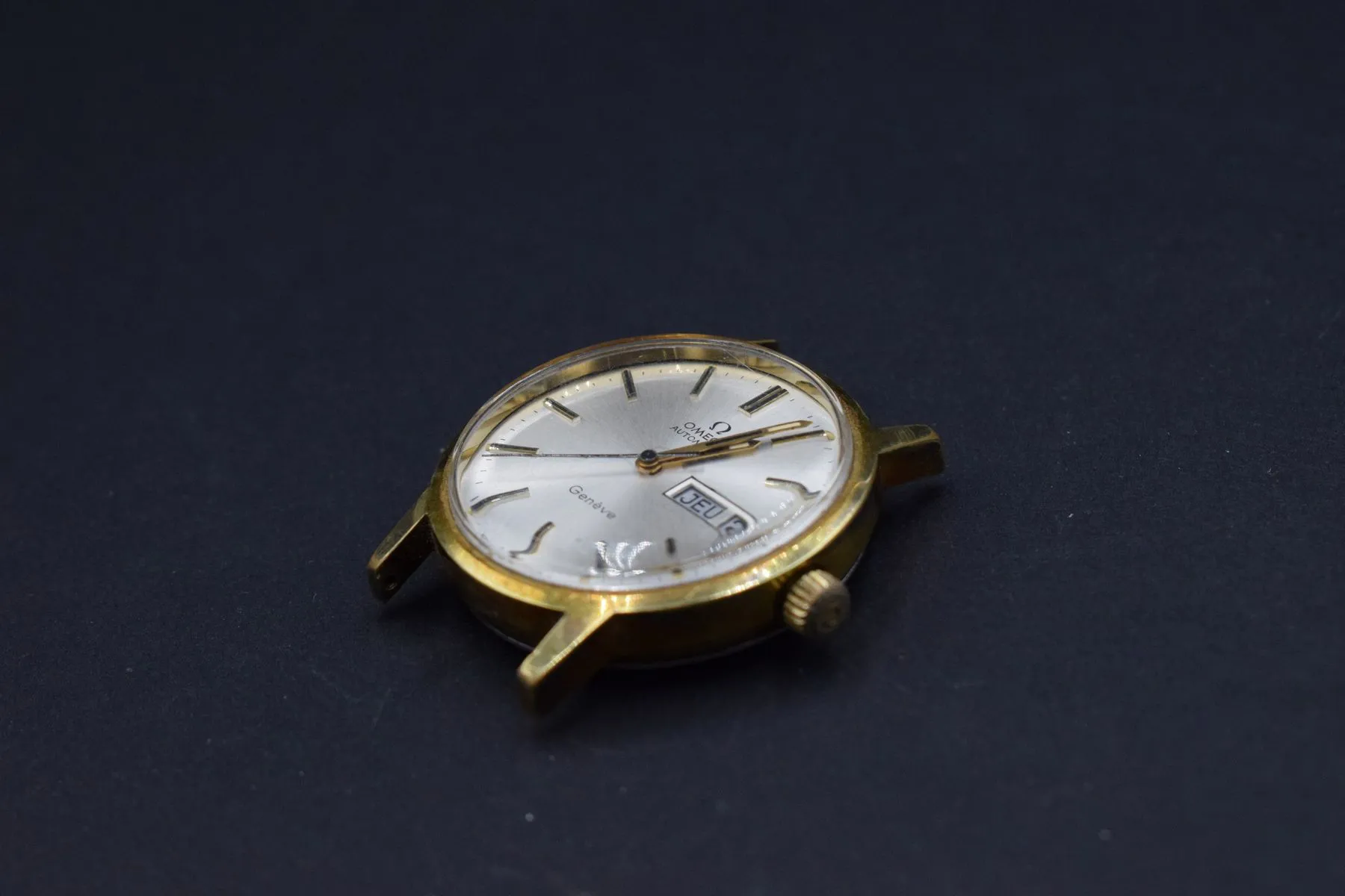 Omega 166.0117 35mm Gold-plated White