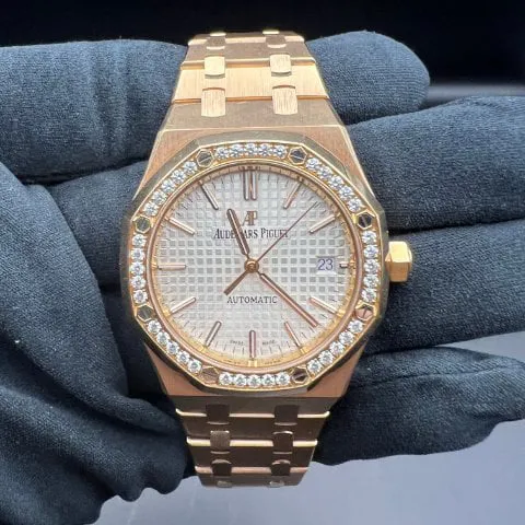 Audemars Piguet Royal Oak 15451OR.ZZ.1256OR.01 Rose gold Silver