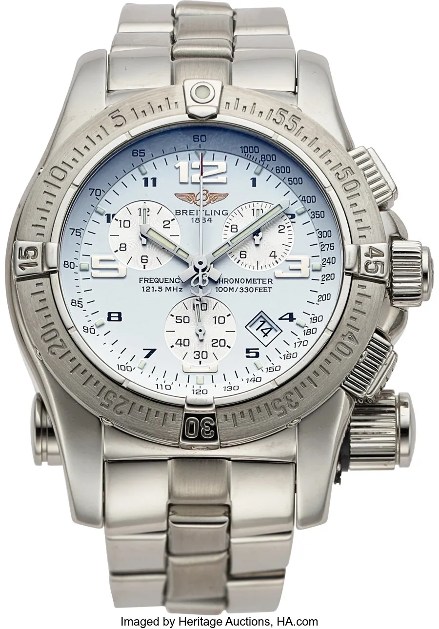 Breitling Emergency 45mm Stainless steel White