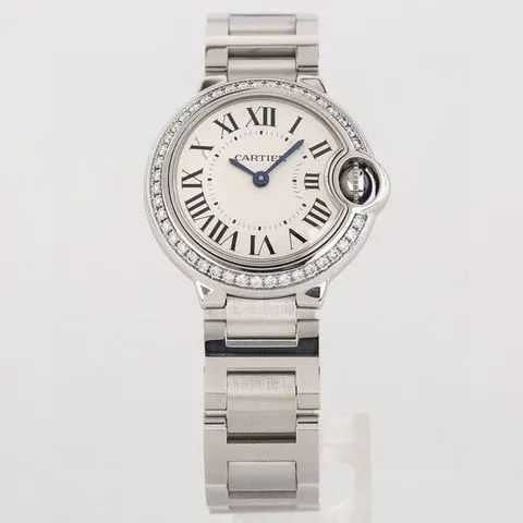 Cartier Ballon Bleu 28mm W4BB0015 28mm Stainless steel White