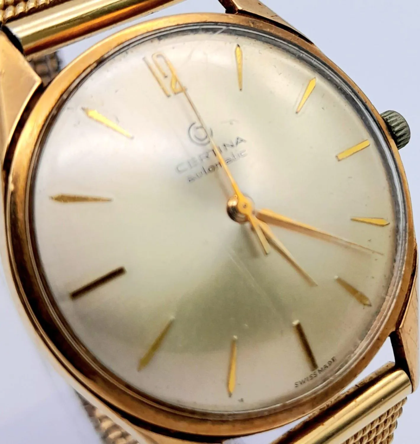 Certina 34mm Yellow gold Silver 2