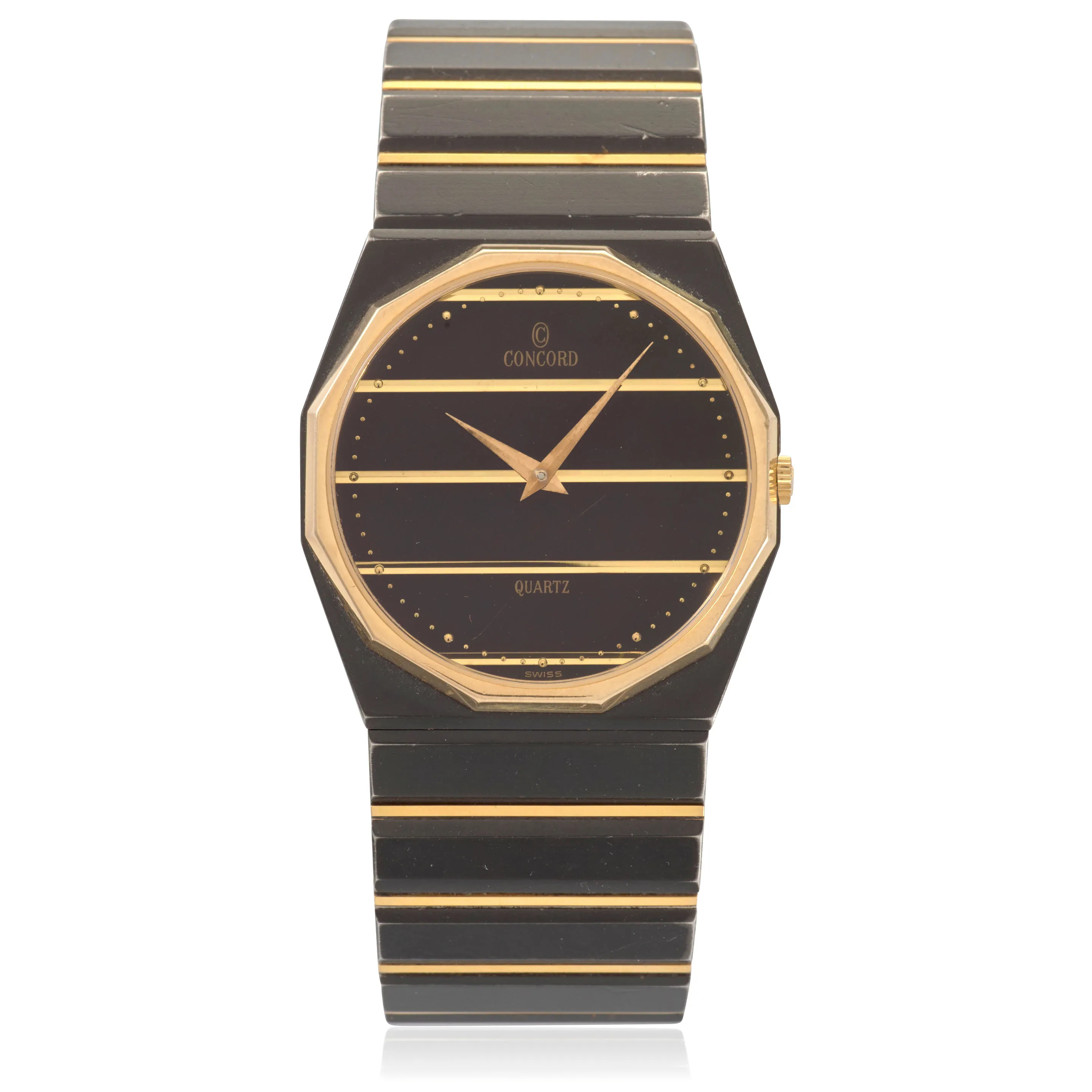 Concord 1581115V14N 21.7mm Yellow gold and Stainless steel Black