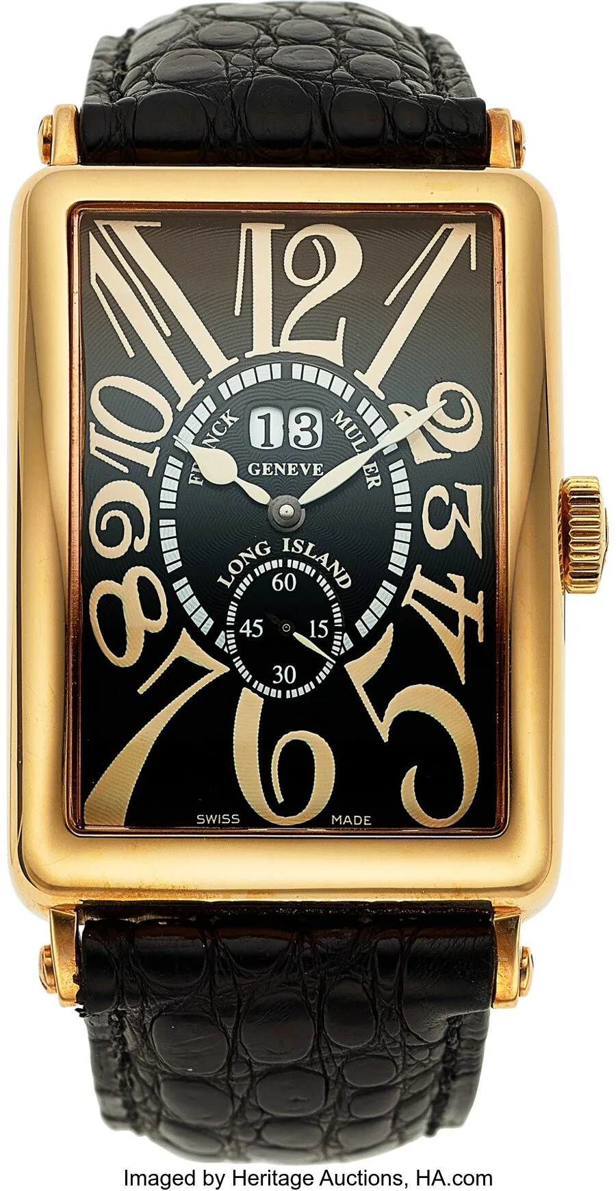 Franck Muller Long Island 1200 S6 GG 33mm Rose gold Black