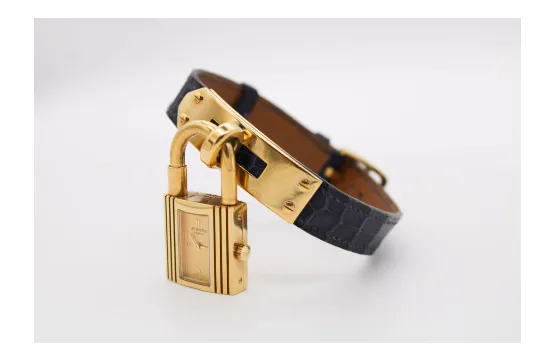 Hermès Kelly 230477 20mm Yellow gold Champagne