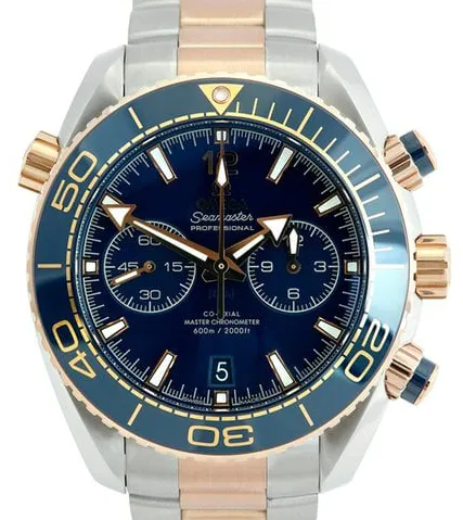 Omega Seamaster Planet Ocean 215.20.46.51.03.001 45.5mm Yellow gold and Stainless steel Blue