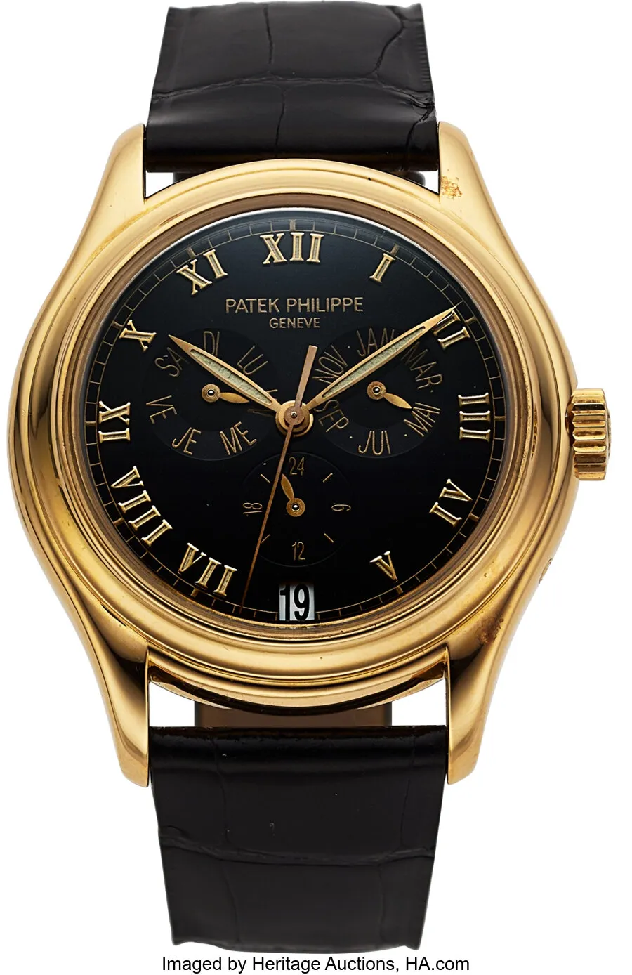 Patek Philippe Annual Calendar 5035J 37mm Yellow gold Black