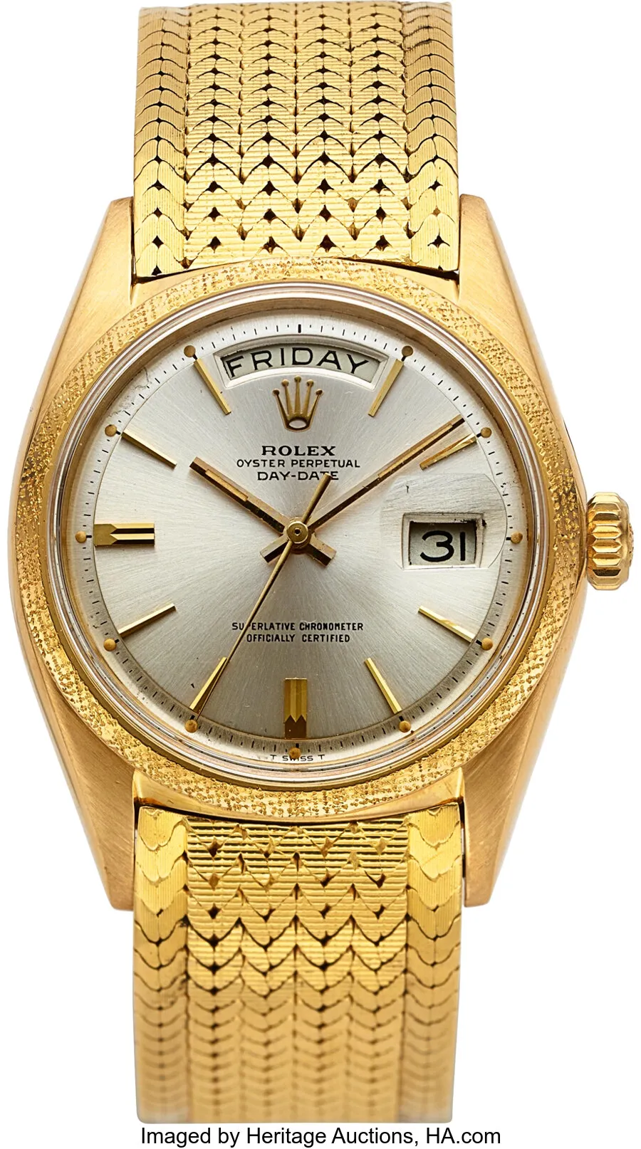 Rolex Day-Date 36 1811 36mm Yellow gold Silver