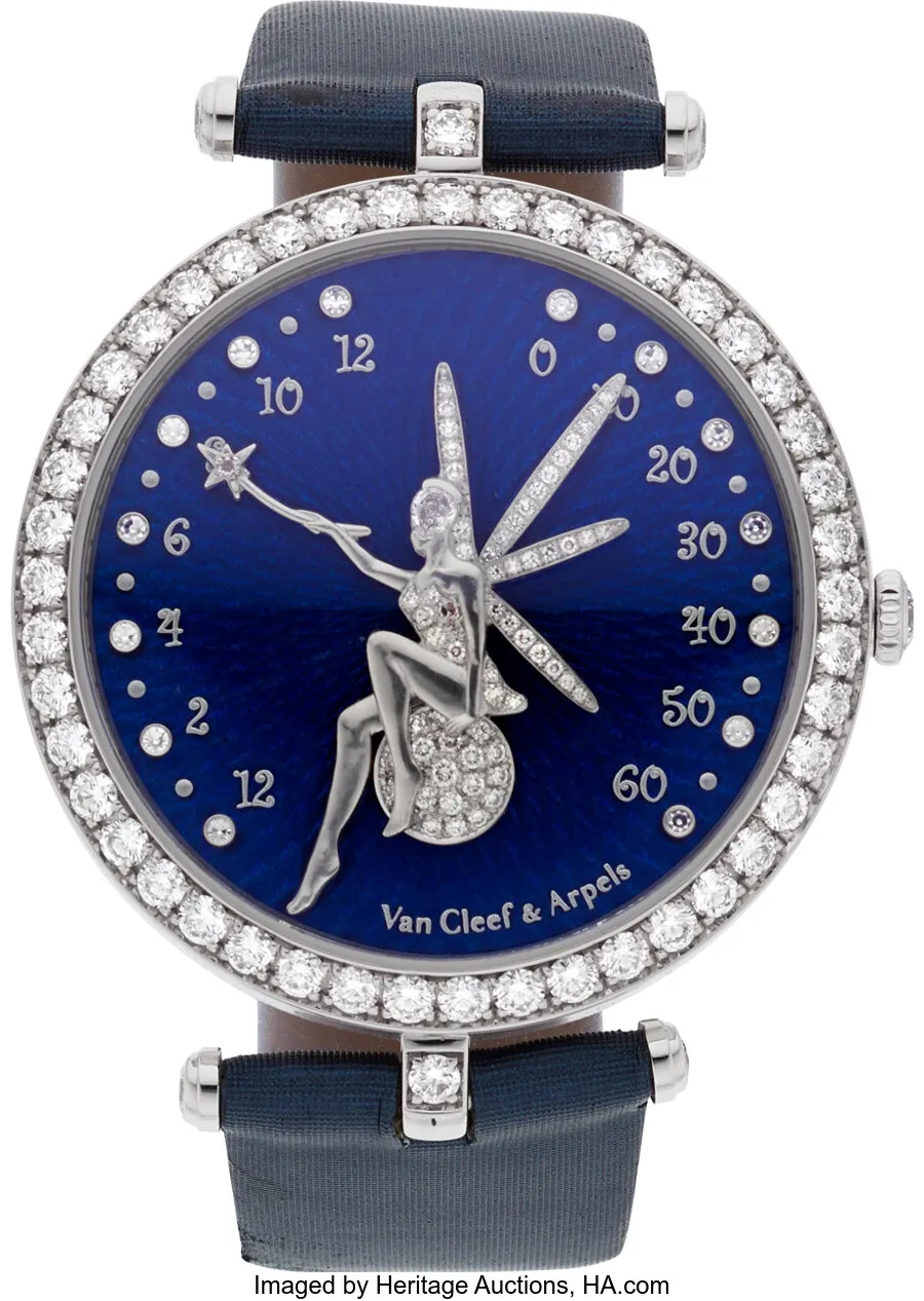 Van Cleef & Arpels 3482122 38mm White gold and Diamond Blue