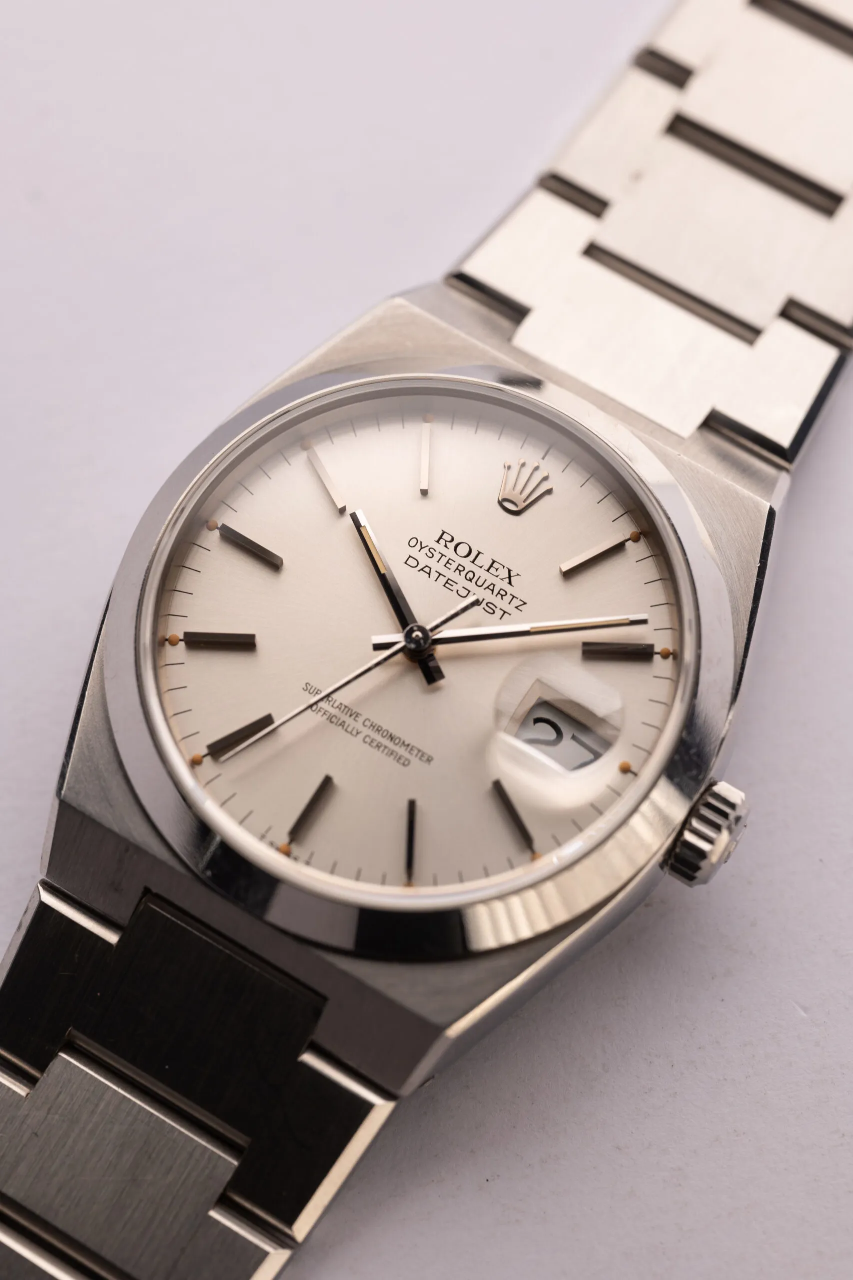 Rolex Datejust Oysterquartz 17000 Silver Silver 18