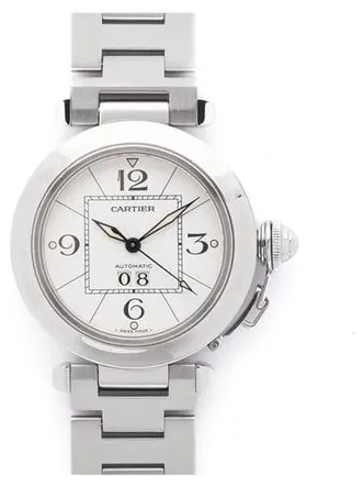 Cartier Pasha 2475 35mm Steel White