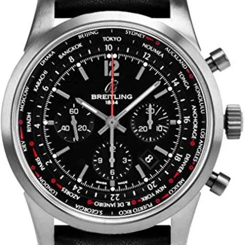 Breitling Transocean AB0510U6.BC26.1LT 46mm Stainless steel Black