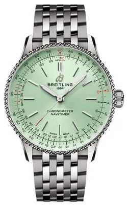 Breitling Navitimer A17327361L1A1 36mm Stainless steel Green