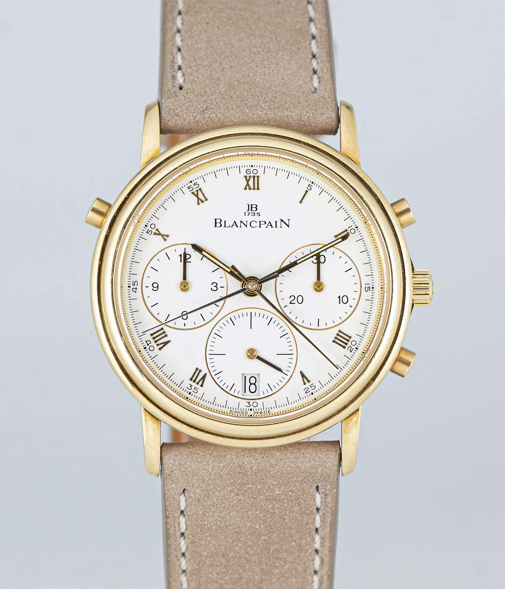 Blancpain Villeret 1186 33.5mm Yellow gold White 2