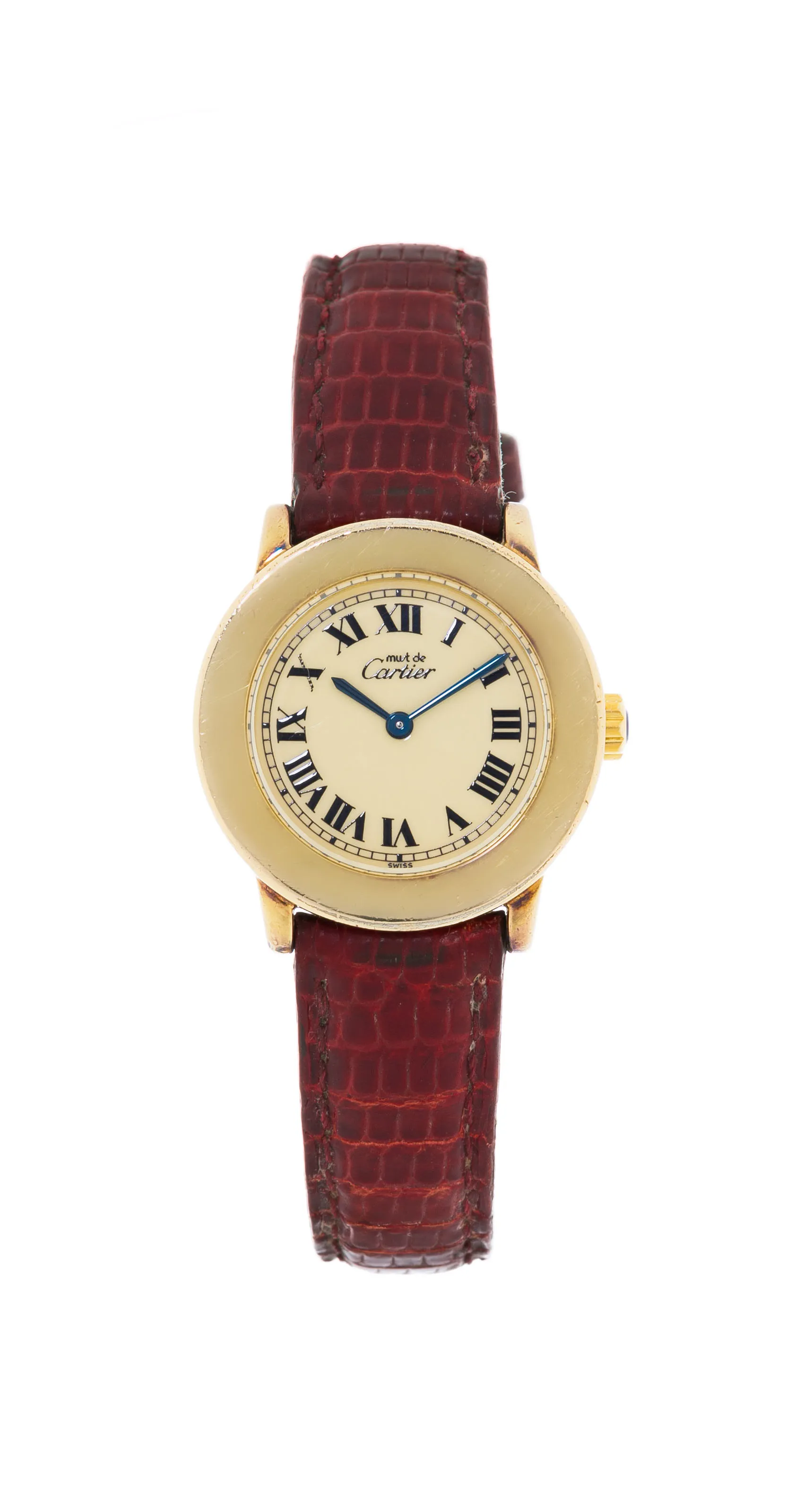 Cartier 1801 27mm Yellow gold Cream