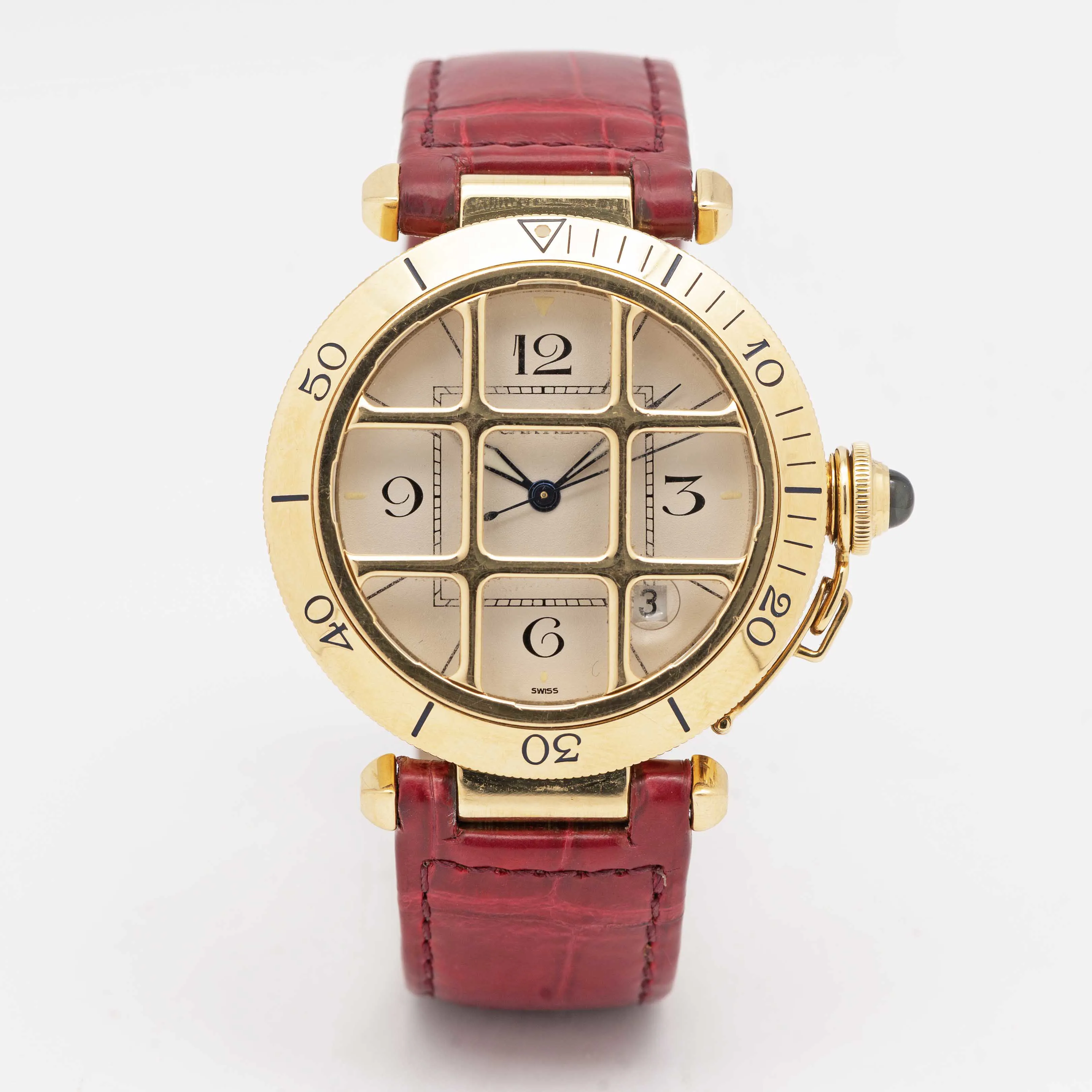 Cartier Pasha 1021 1 38mm Yellow gold White 1