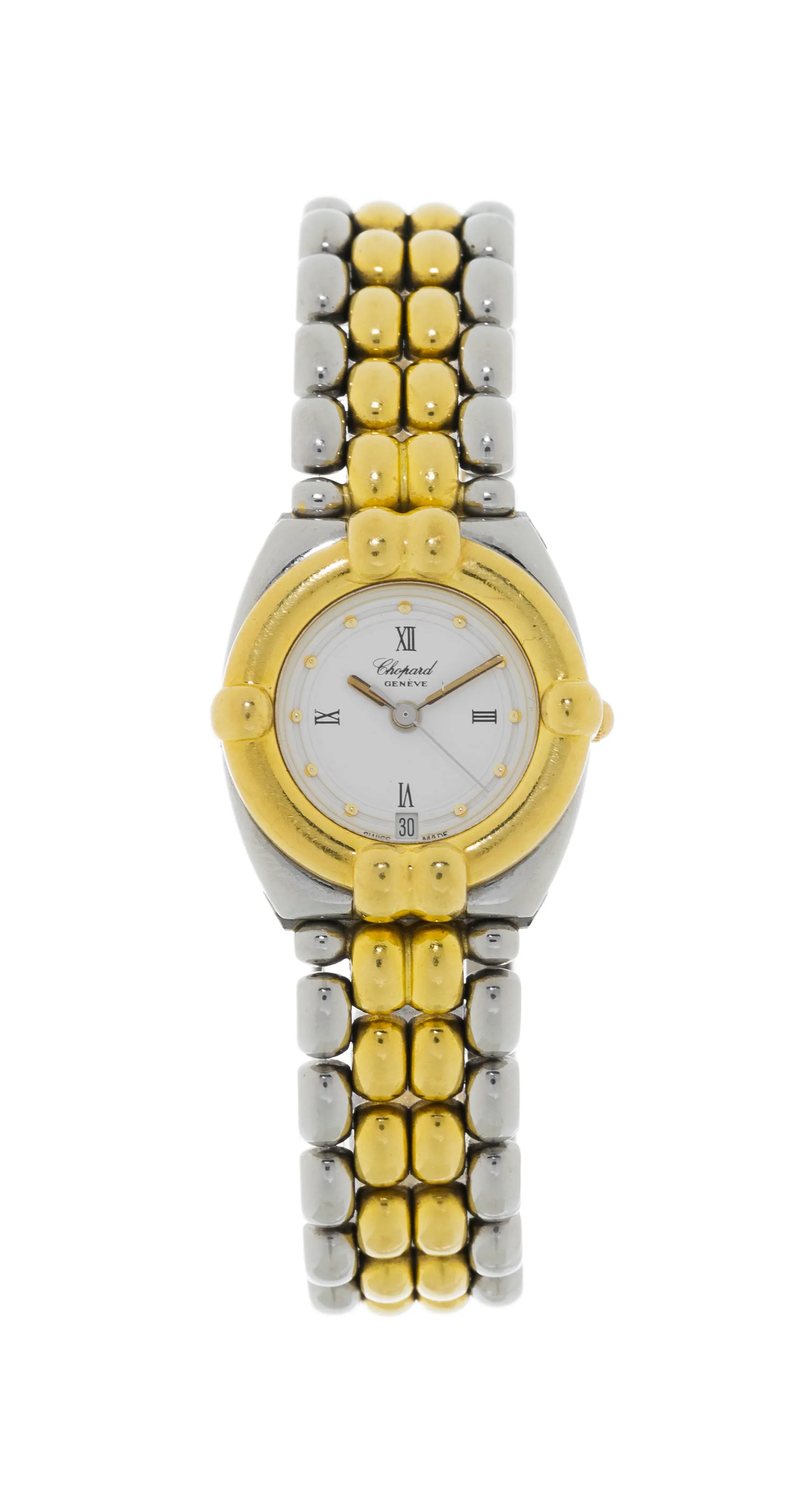 Chopard Gstaad 8112 24mm Yellow gold and Stainless steel White