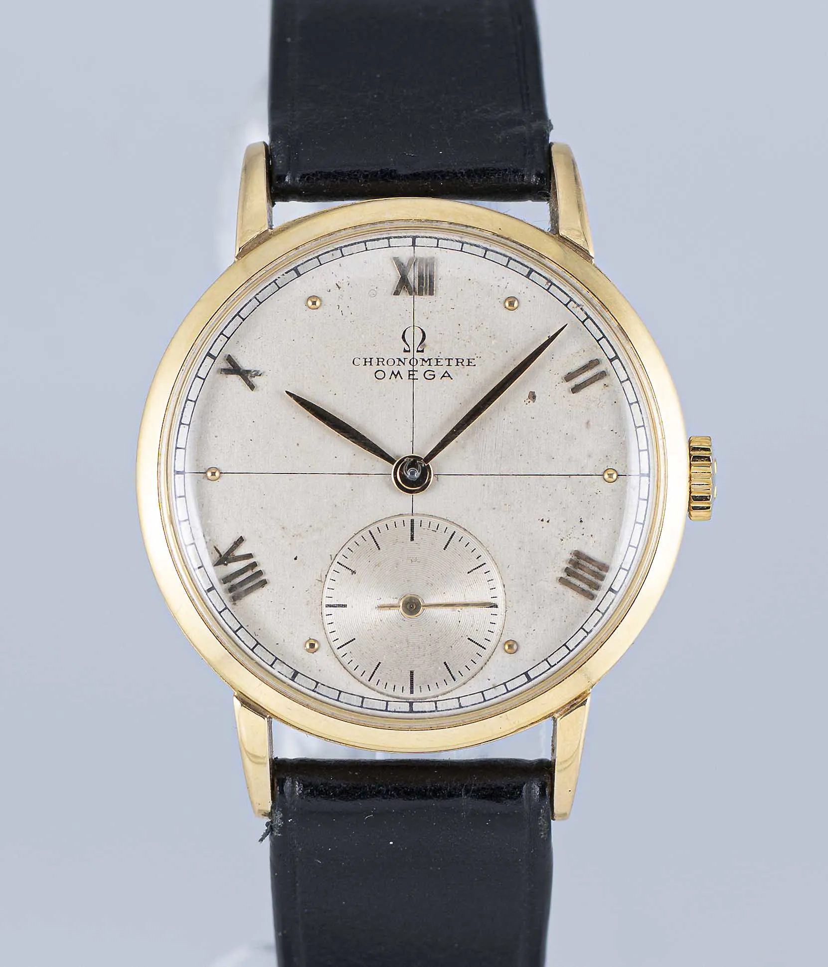 Omega Chronomètre 10763270 33mm Yellow gold Silver 2