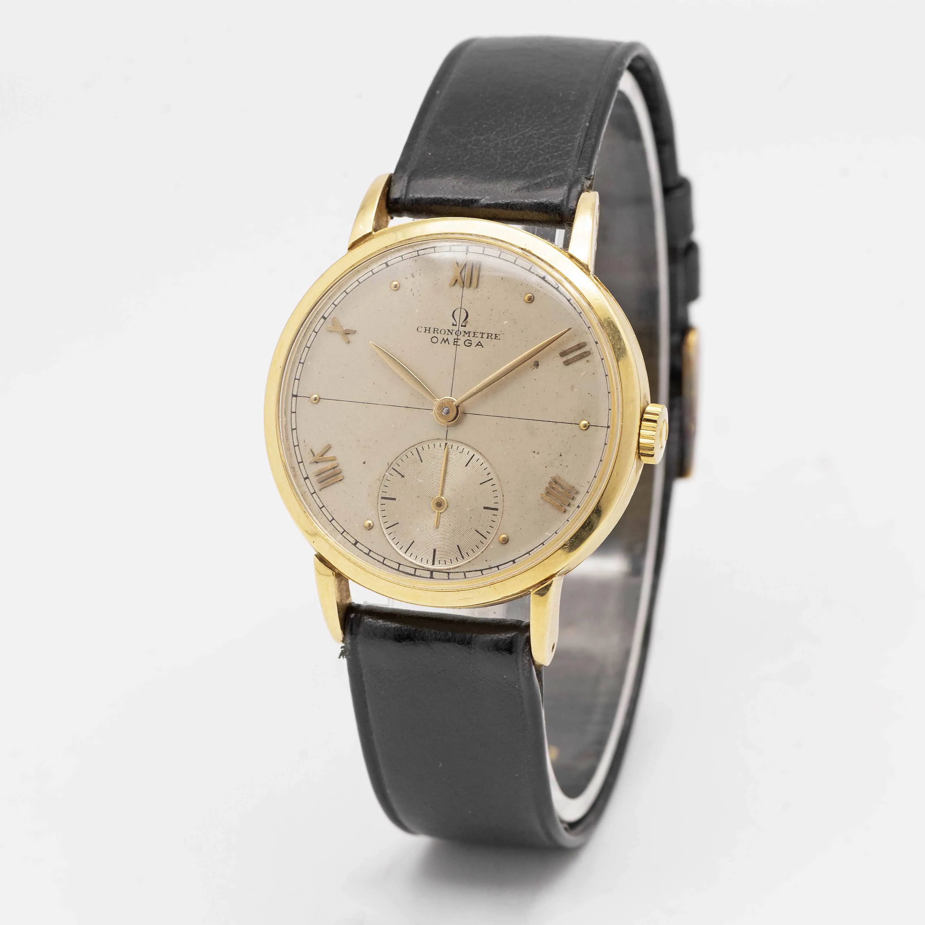 Omega Chronomètre 10763270 33mm Yellow gold Silver 4