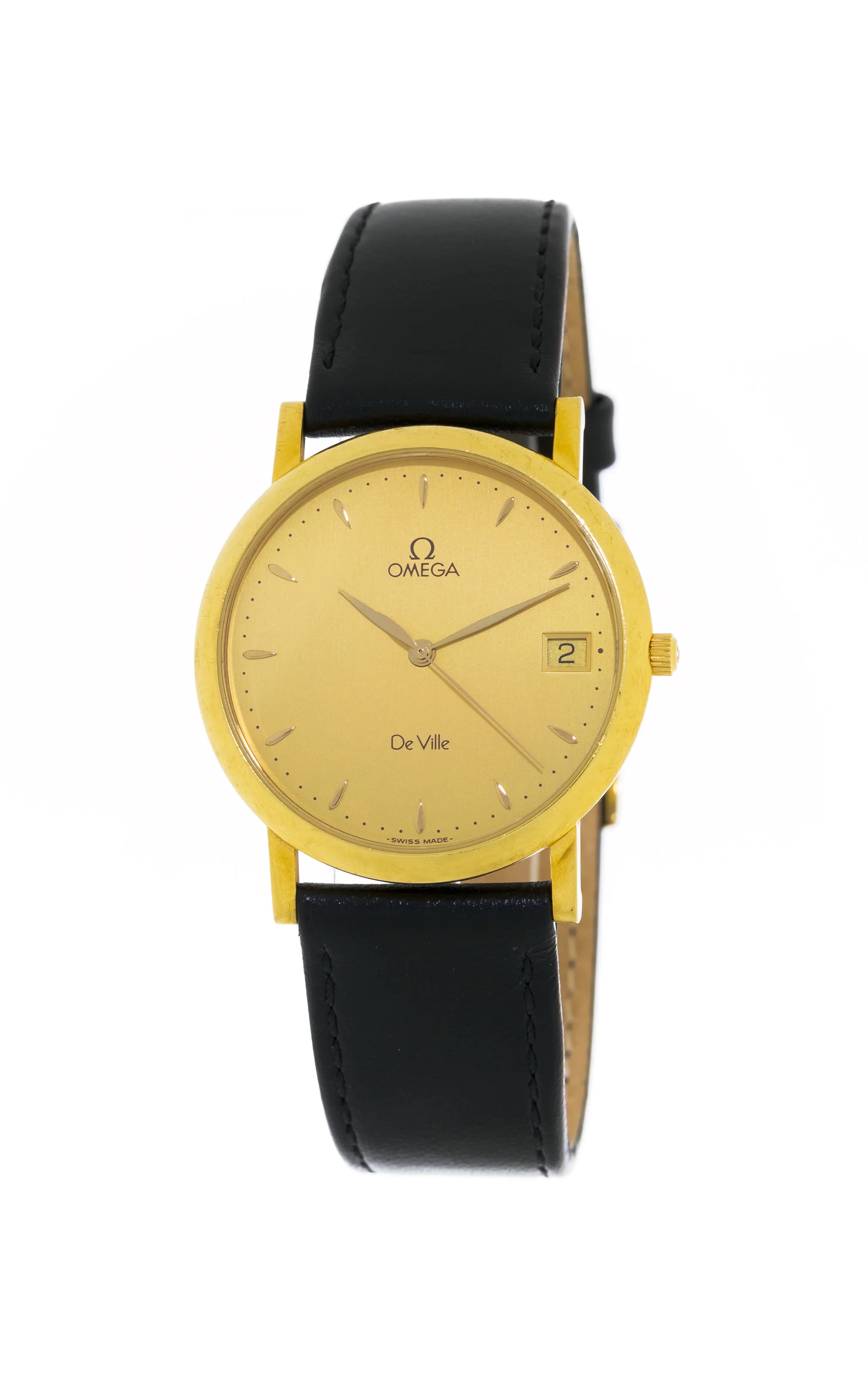 Omega De Ville 196.2432 32mm Yellow gold Champagne