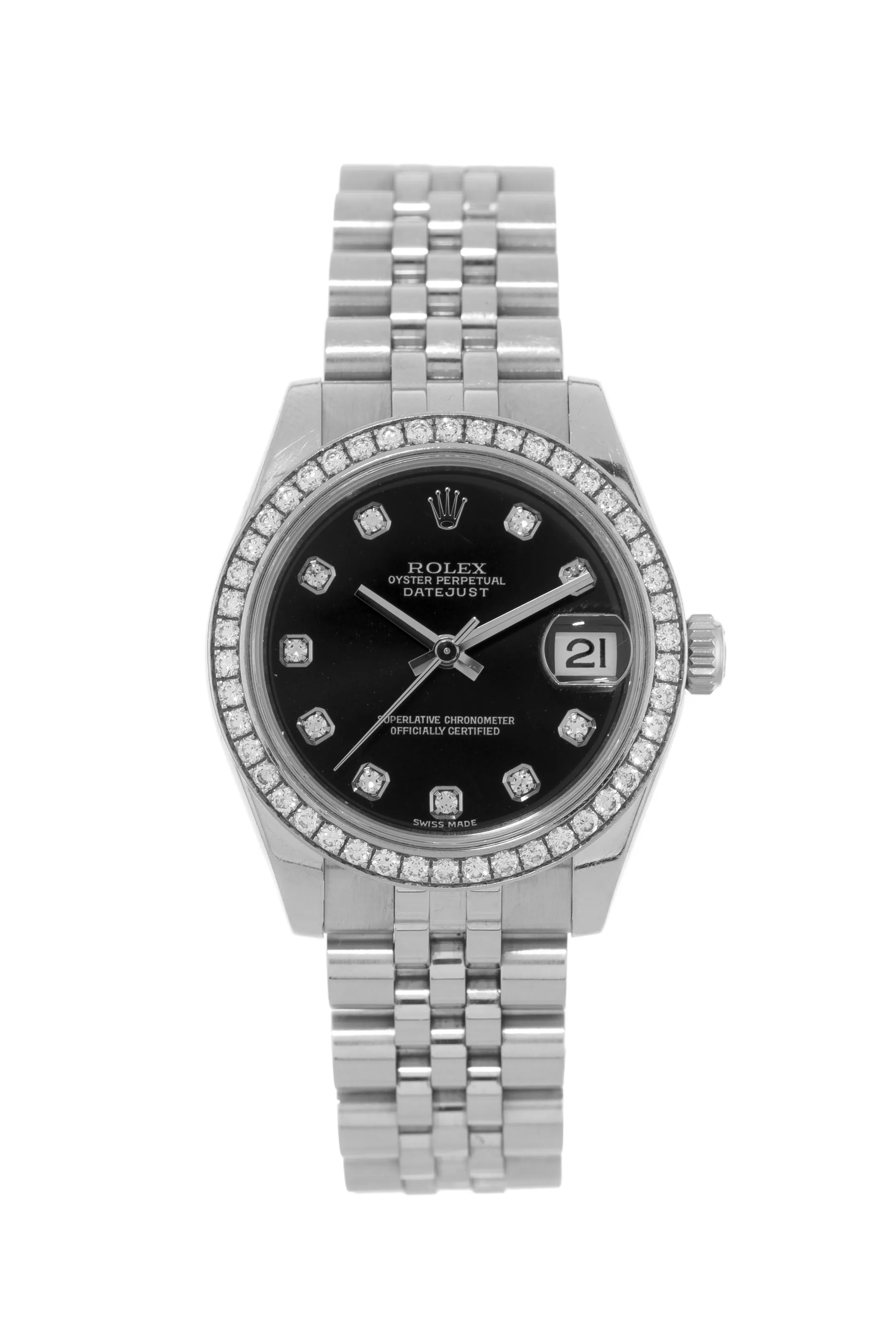 Rolex Datejust 31 178384 31mm Stainless steel Black