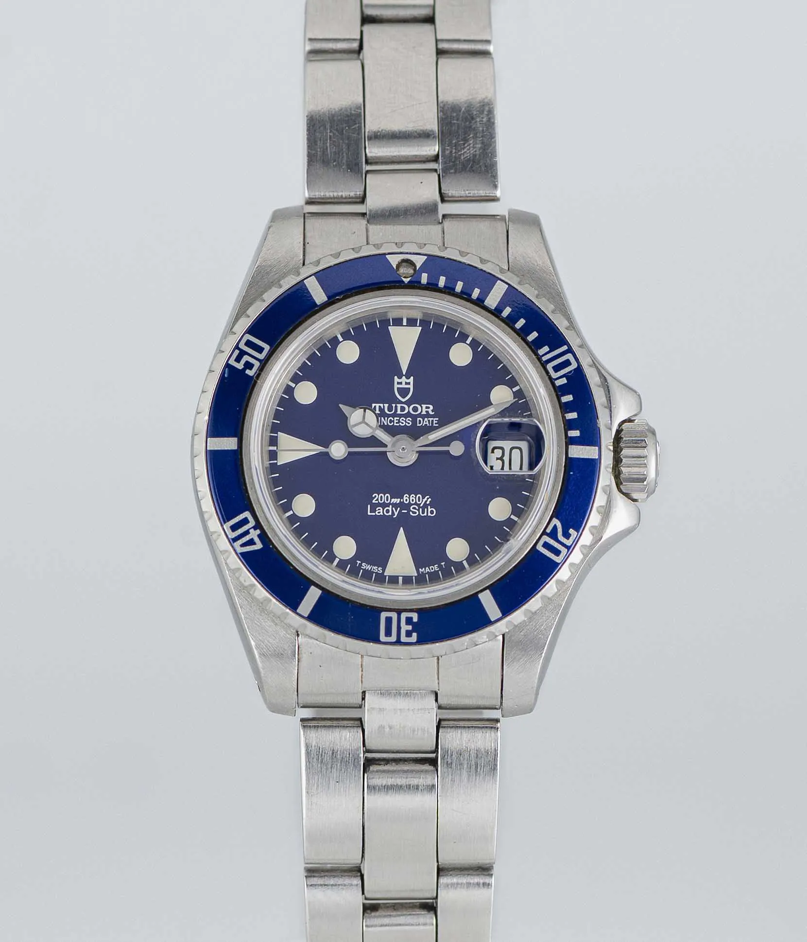 Tudor Prince Oysterdate 96090 27mm Stainless steel Blue