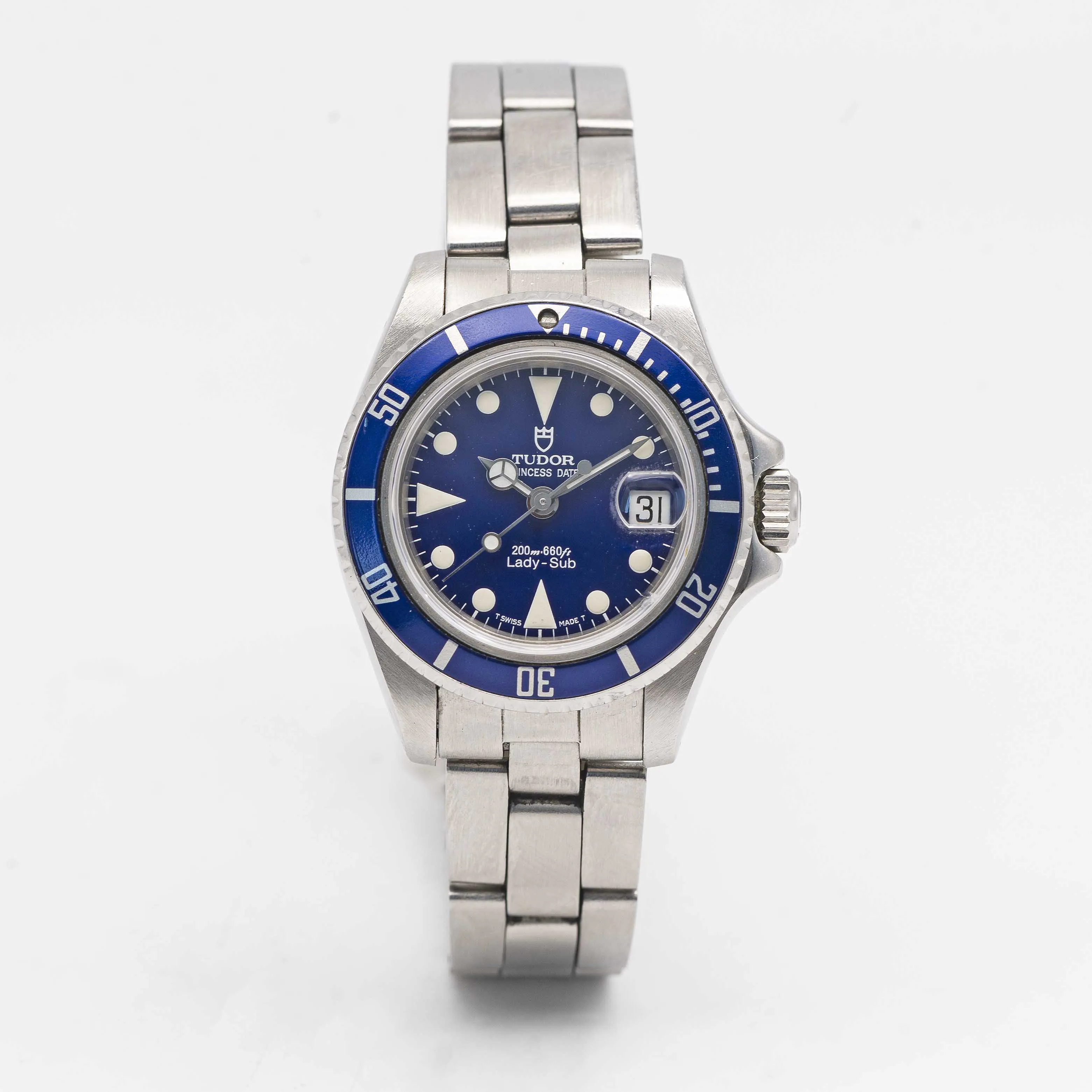 Tudor Prince Oysterdate 96090 27mm Stainless steel Blue 1