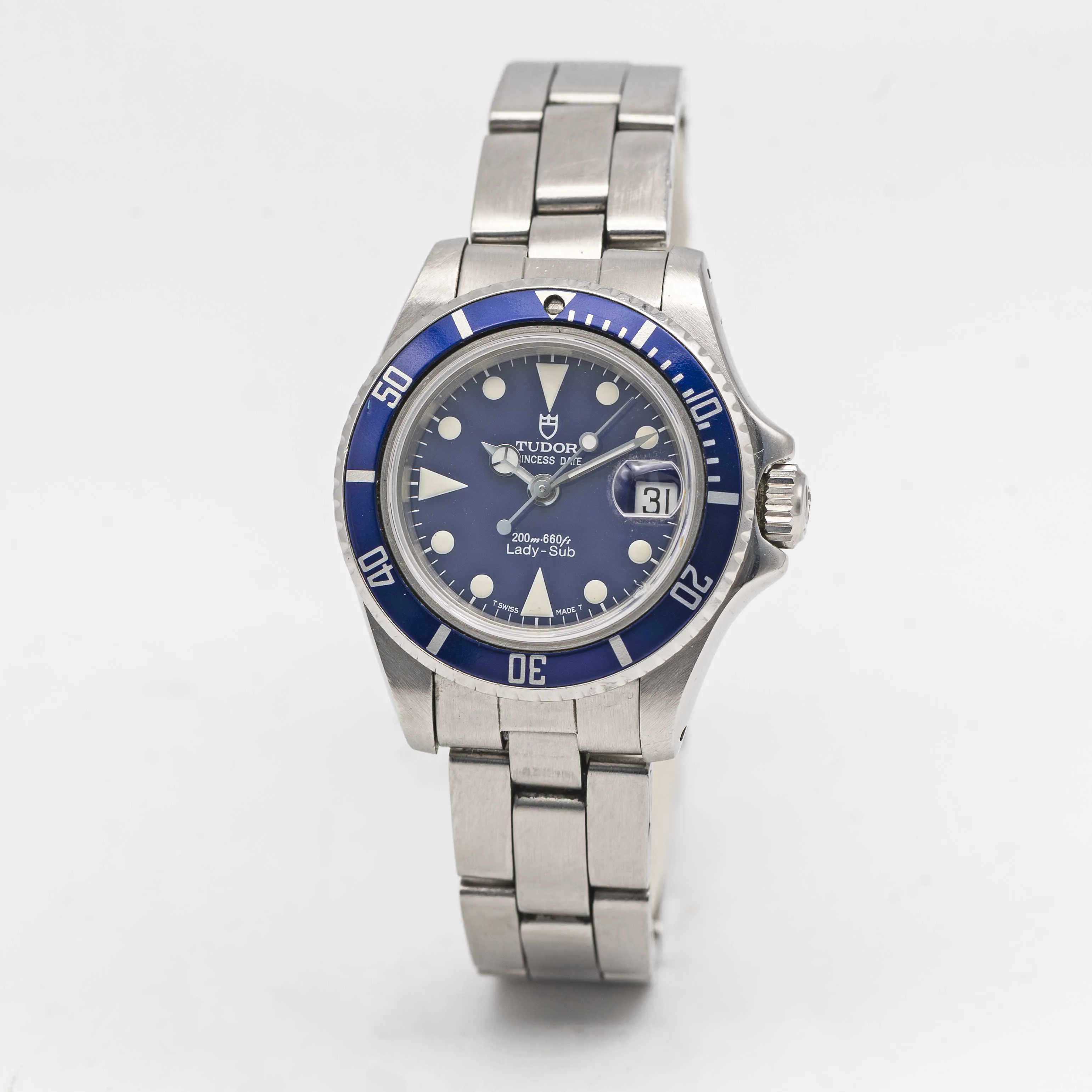 Tudor Prince Oysterdate 96090 27mm Stainless steel Blue 2