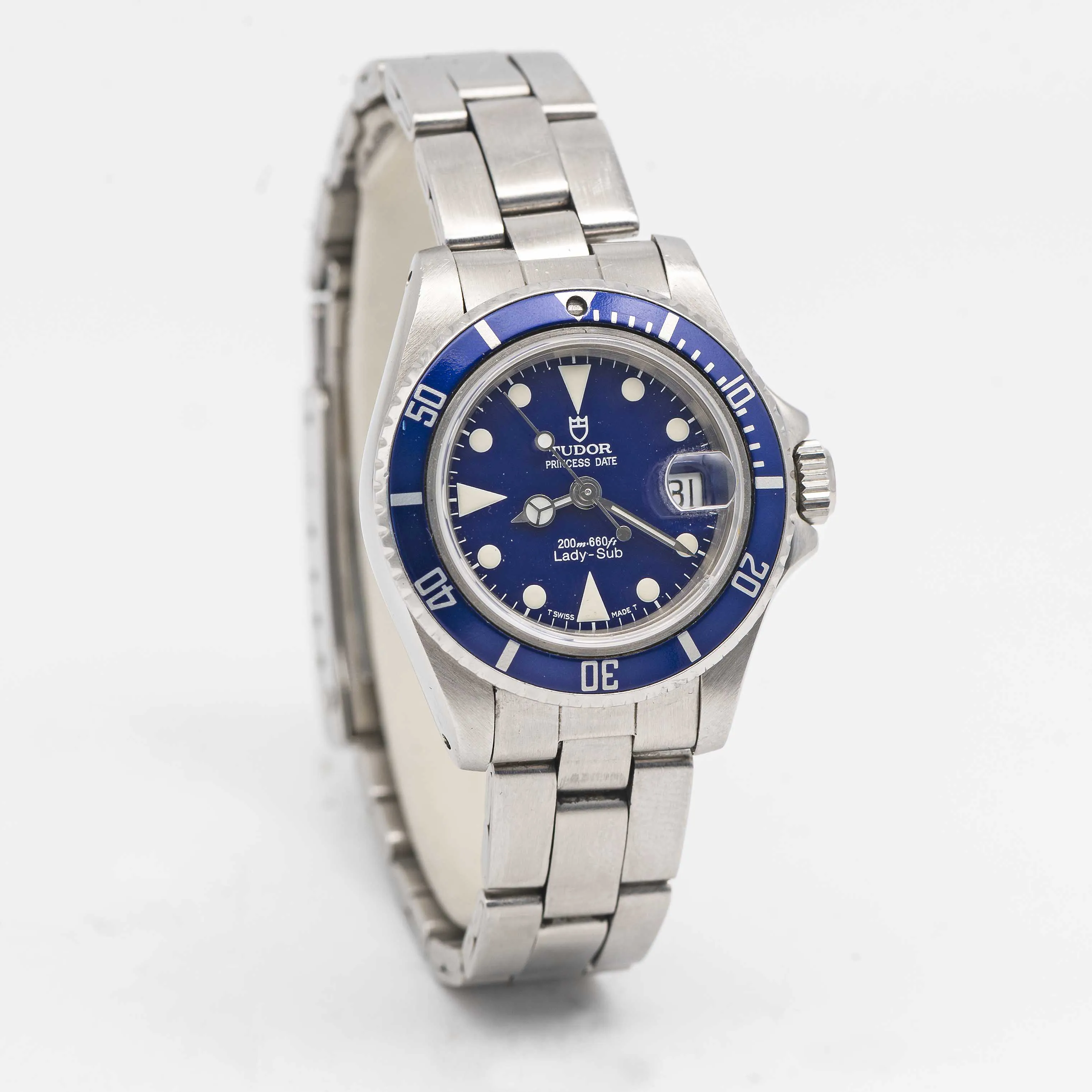 Tudor Prince Oysterdate 96090 27mm Stainless steel Blue 3