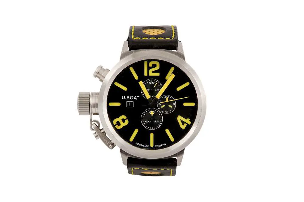 U-Boat Classico 316L 50mm Stainless steel Black