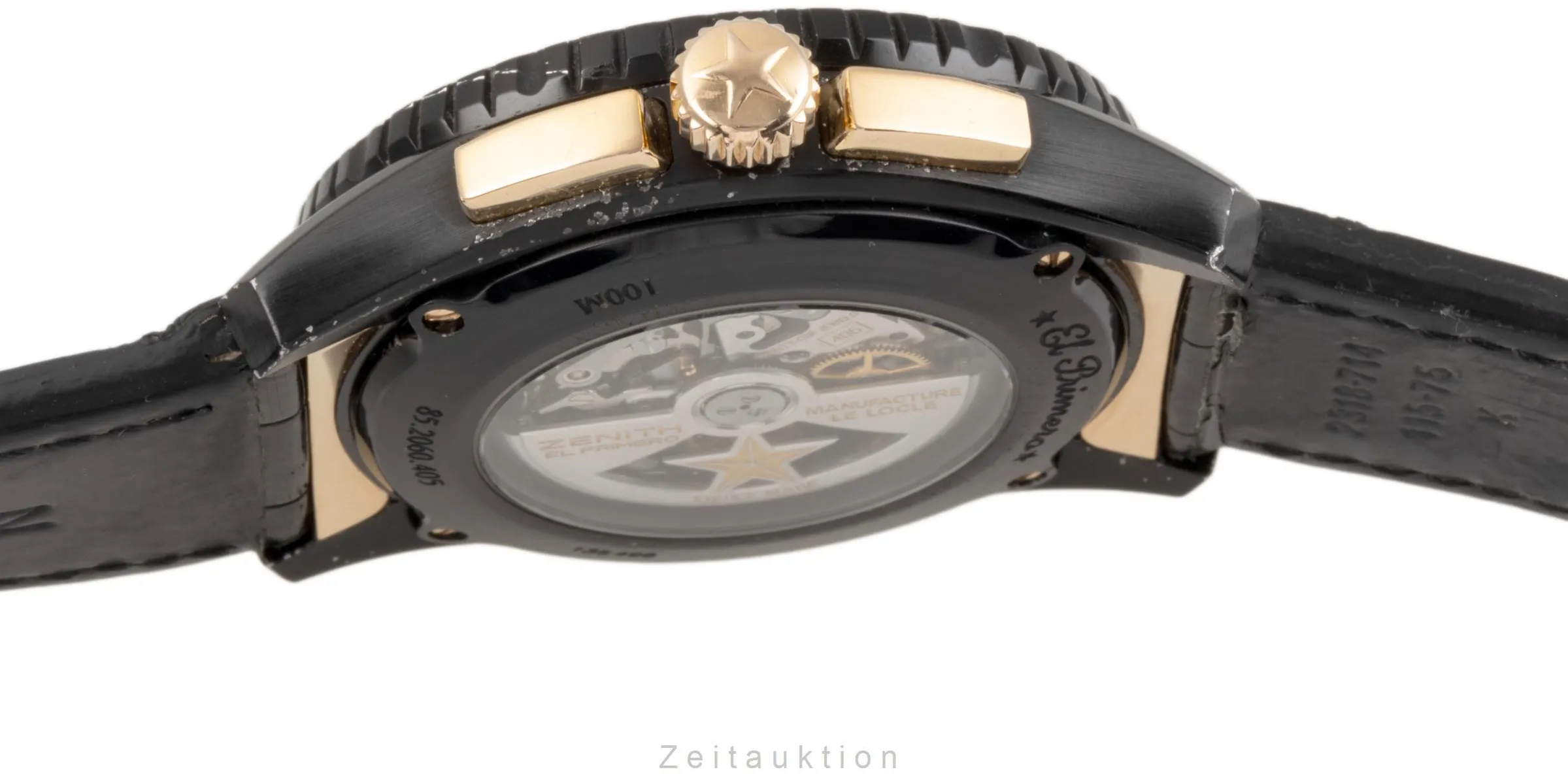 Zenith El Primero Stratos Flyback 85.2060.405/23.C714 45.5mm Yellow gold and Stainless steel Black 9