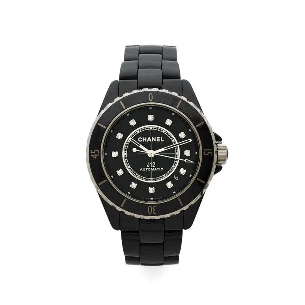 Chanel J12 39mm Ceramic and Stainless steel Black