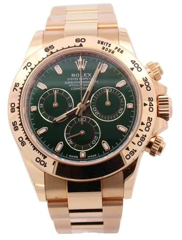 Rolex Daytona 116508 40mm Yellow gold Green