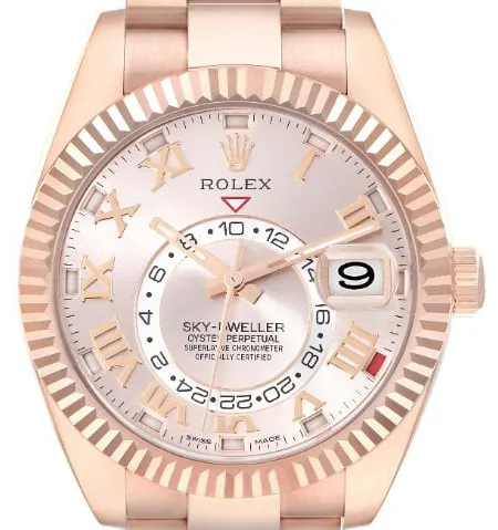 Rolex Sky-Dweller 326935 42mm Rose gold Champagne