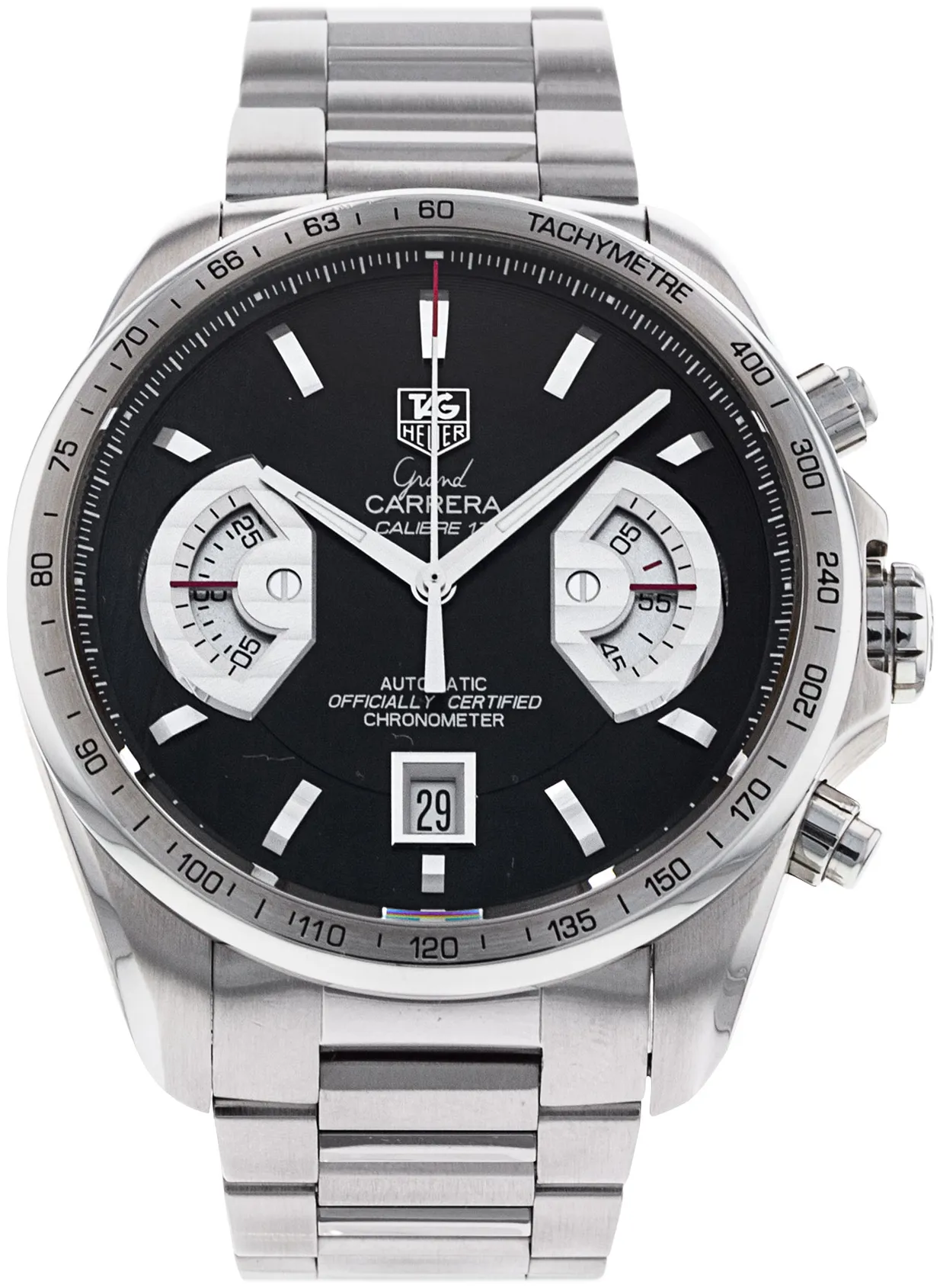 TAG Heuer Carrera CAV511A.BA0902 43mm Steel Black Baton